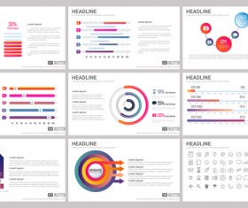 Huge collection of business infographic vectors 08