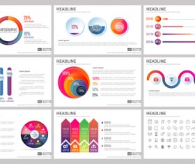 Huge collection of business infographic vectors 09