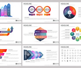 Huge collection of business infographic vectors 10