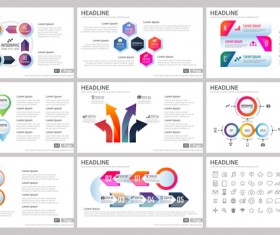 Huge collection of business infographic vectors 11