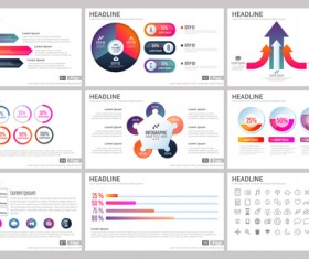 Huge collection of business infographic vectors 12
