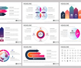 Huge collection of business infographic vectors 13