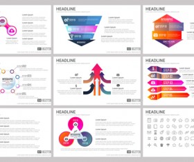 Huge collection of business infographic vectors 14
