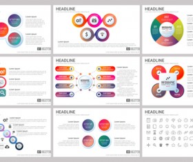 Huge collection of business infographic vectors 15