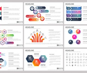 Huge collection of business infographic vectors 16