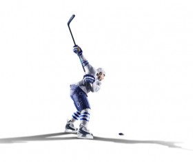 Ice hockey kick-off Stock Photo