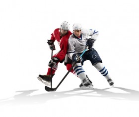 Intense Ice hockey match Stock Photo 02