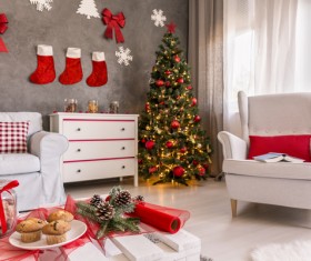 Interior Christmas decoration Stock Photo 01