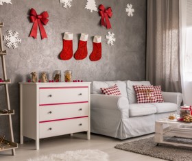 Interior Christmas decoration Stock Photo 02