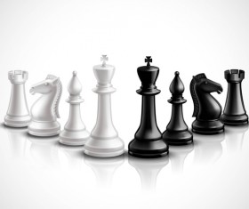 International chess background design vector 01