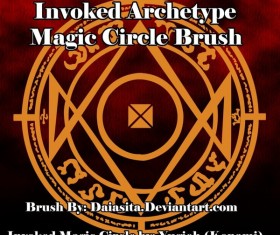 Invoked Magic Circle Photoshop Brushes