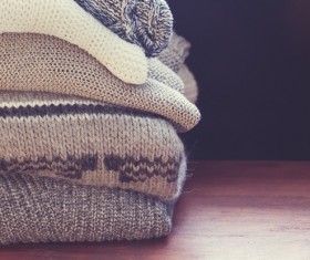 Knitted Warm Clothes Stock Photo 05