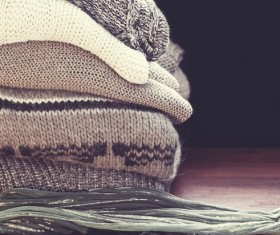 Knitted Warm Clothes Stock Photo 06