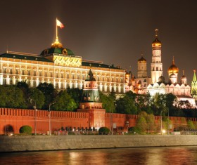 Kremlin at night Stock Photo 01