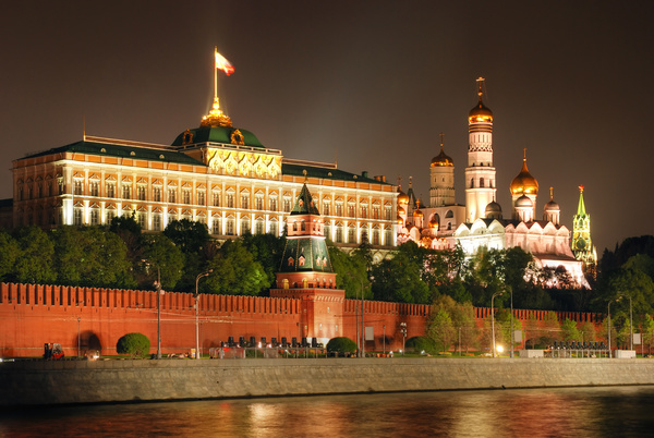 Kremlin at night Stock Photo 01