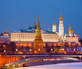 Kremlin at night Stock Photo 02