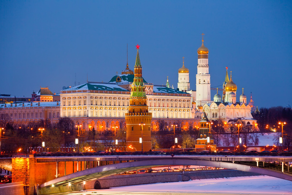 Kremlin at night Stock Photo 02