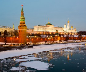Kremlin at night Stock Photo 03