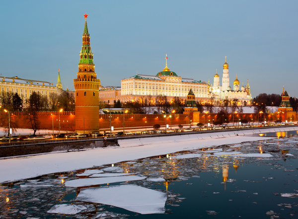 Kremlin at night Stock Photo 03