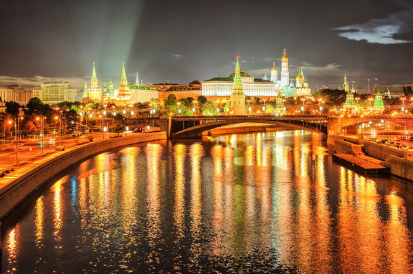 Kremlin at night Stock Photo 05