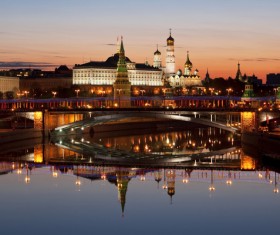 Kremlin at night Stock Photo 06