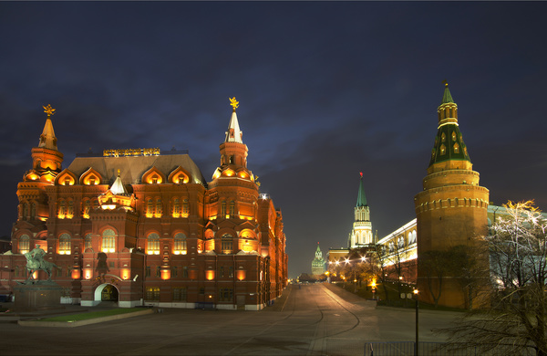 Kremlin at night Stock Photo 07