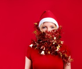 Ladies in festive costumes Stock Photo