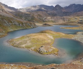 Lake in the valley Stock Photo 01