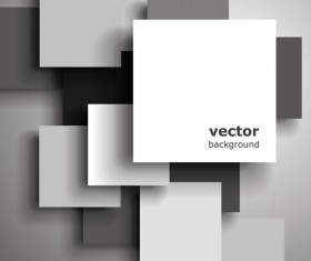 Layered square background vector material