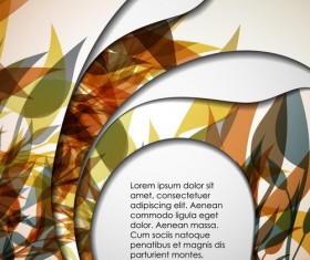 Layers floral background vector material 03