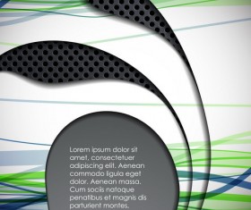 Layers floral background vector material 11