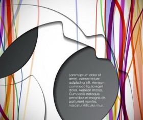 Layers floral background vector material 12