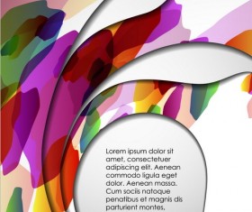 Layers floral background vector material 13