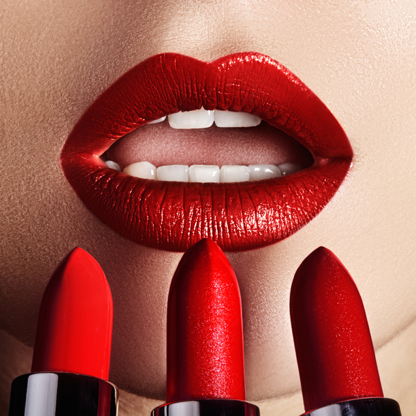 Lips and lipstick Stock Photo 03