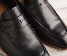 Male fashion style leather shoes and accessories Stock Photo 10