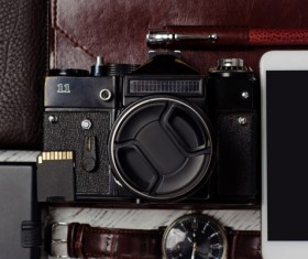 Male fashion style leather shoes and accessories Stock Photo 15