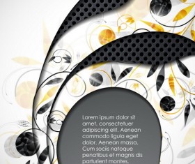 Metallic layers background design vector 03
