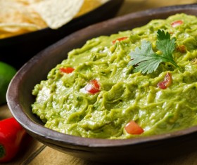 Mexican guacamole Stock Photo