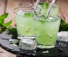 Mint egg cocktail Stock Photo