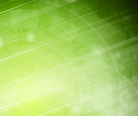 Modern tech green background vector