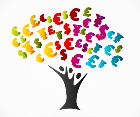 Money Tree business template vector