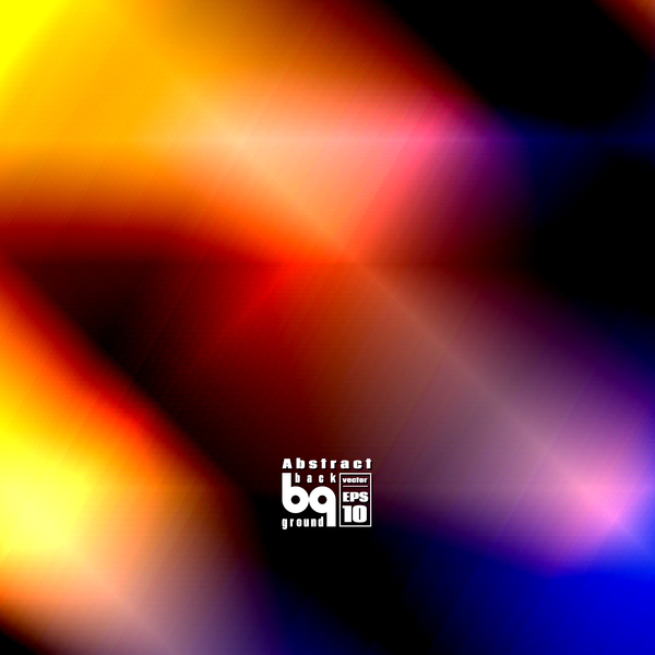 Multicolor blurs art background design vector 03