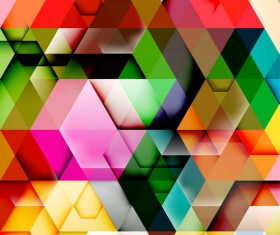 Multicolor geometric shapes backgrounds vectors 03