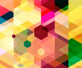 Multicolor geometric shapes backgrounds vectors 10