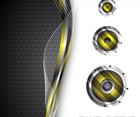 Musical abstract background vector