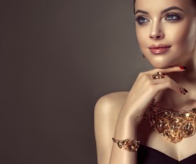 Noble and elegant female model Stock Photo 02