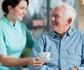 Nurse care for elderly Stock Photo 08