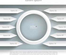Option infographic template creative vector 01