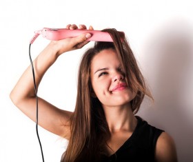 Own perm girl Stock Photo 01