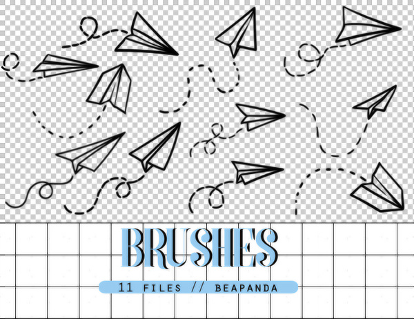 airplane brushes photoshop free download